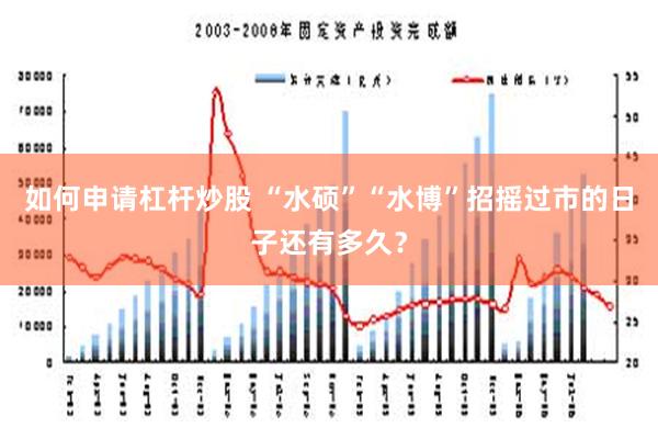 如何申请杠杆炒股 “水硕”“水博”招摇过市的日子还有多久？